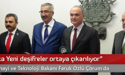 Bakan Faruk Özlü Çorum’da