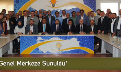 İstifalar Genel Merkeze Sunuldu