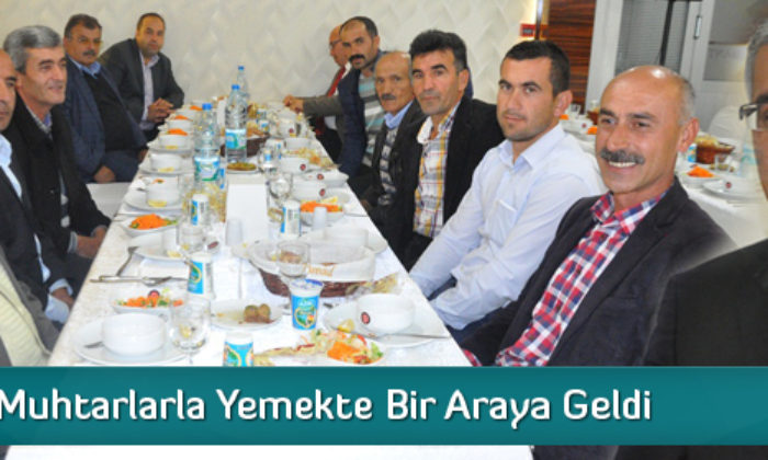 Muhtarlar Yemekte Bir Araya Geldi