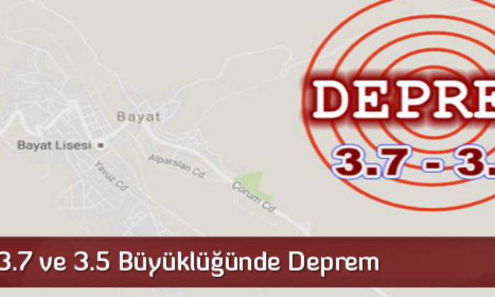 Bayat’ta Deprem