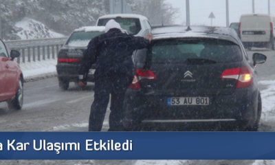 Çorum’da Kar Ulaşımı Etkiledi
