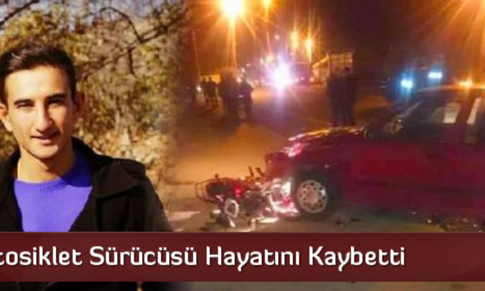 Motosiklet İle Otomobil Çarpıştı