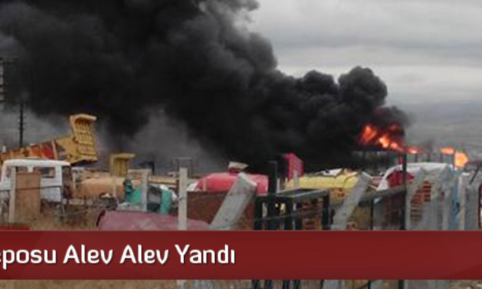 Hurda Deposu Alev Alev Yandı