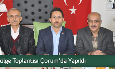 Öğder Bölge Toplantısı Çorum’da Yapıldı