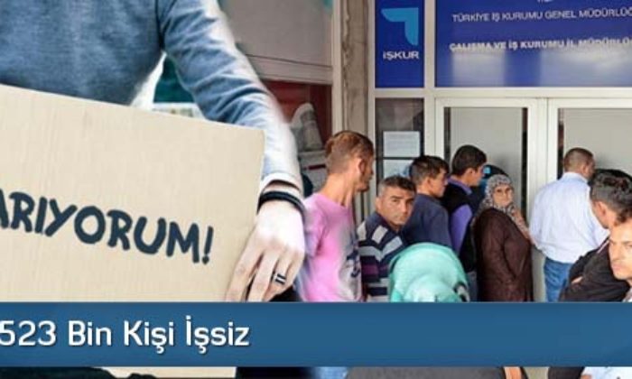 3 Milyon 523 Bin Kişi İşsiz