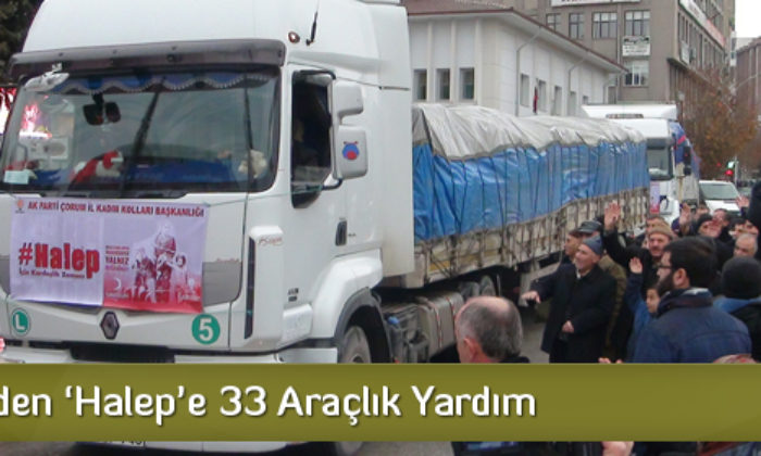 AK Parti’den ‘Halep’e Yardım