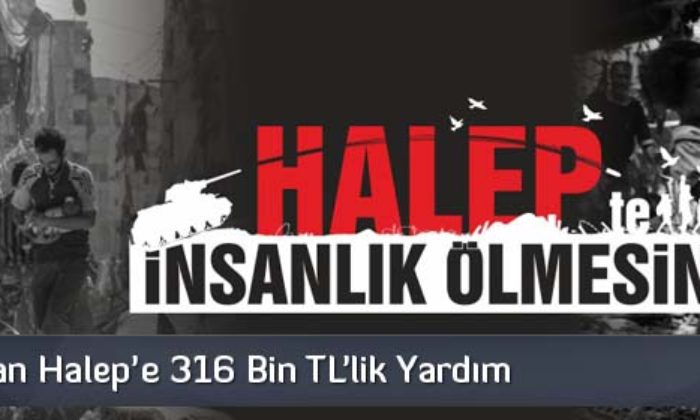 Çorum’dan Halep’e 316 Bin Tl’lik Yardım