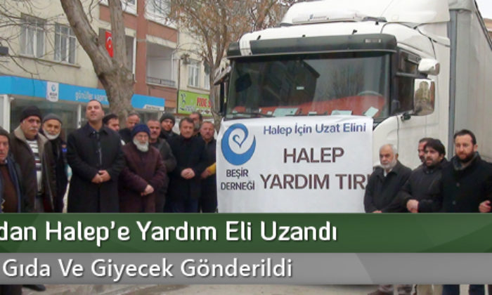 Çorum’dan Halep’e Yardım Eli Uzandı