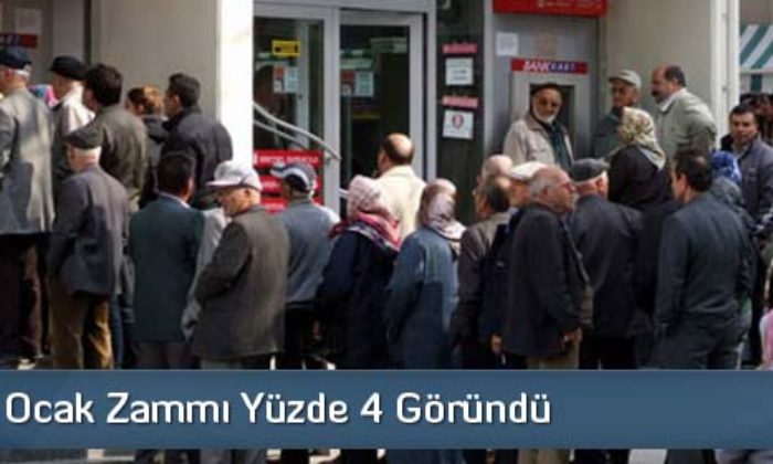 Emekliye Ocak Zammı Yüzde 4 Göründü