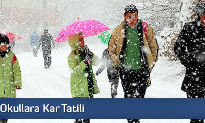 İki İlçede Okullara Kar Tatili