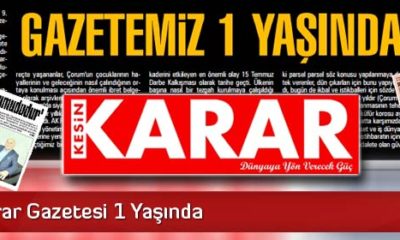 Kesin Karar Gazetesi 1 Yaşında