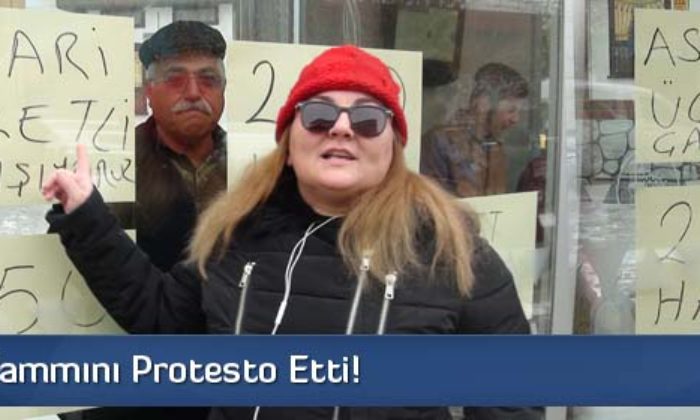 Otobüs Durağına Astığı Yazılarla Zamma Tepki Gösterdi