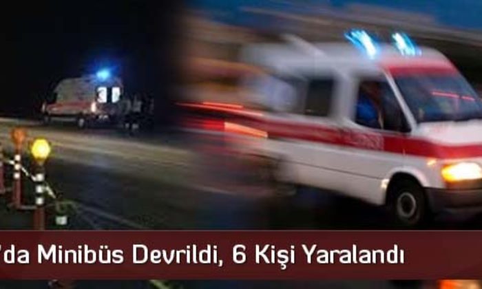 Sungurlu’da Minibüs Devrildi