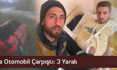 Traktör İle Otomobil Çarpıştı