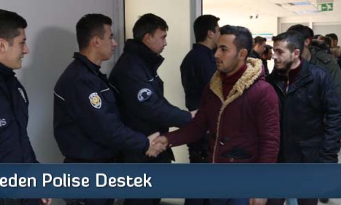 Üniversiteden Polise Destek