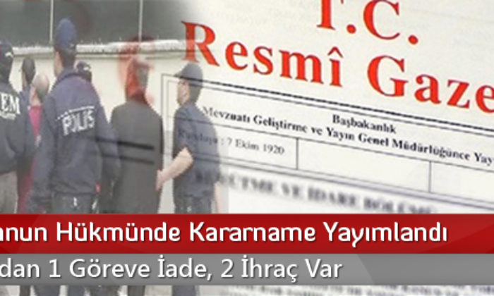 4 Yeni KHK Yayımlandı