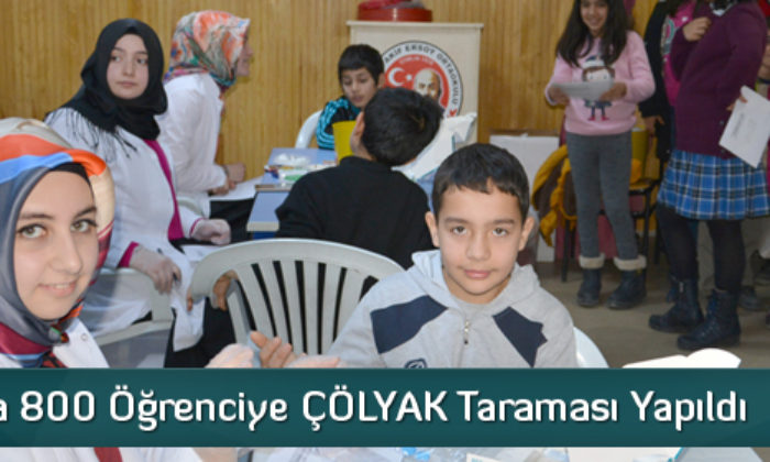 Çorum’da 800 Öğrenciye ÇÖLYAK Taraması Yapıldı