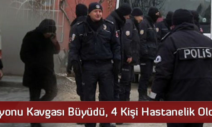 Baz İstasyonu Kavgası Büyüdü, 4 Kişi Hastanelik Oldu