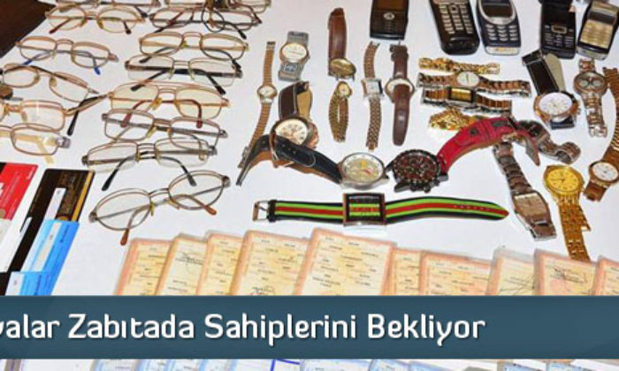 Kayıp Eşyalar Zabıtada Sahiplerini Bekliyor