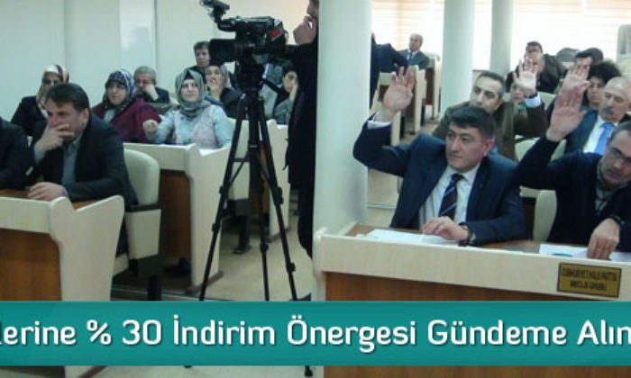 Su Ücretlerine % 30 İndirim Önergesi