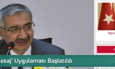 “Vali’ye Mesaj” Butonu