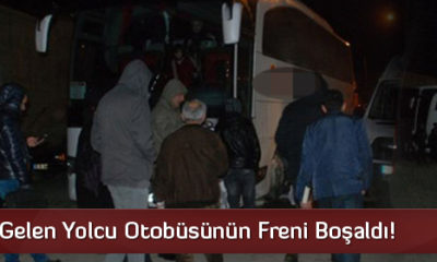 Çorum’a Gelen Yolcu Otobüsünün Freni Boşaldı!