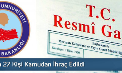 Çorum’da 27 Kişi Kamudan İhraç Edildi