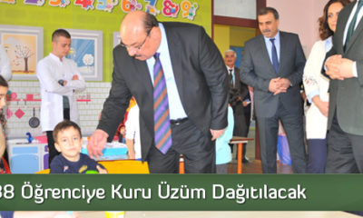 32 Bin 738 Öğrenciye Kuru Üzüm Dağıtılacak