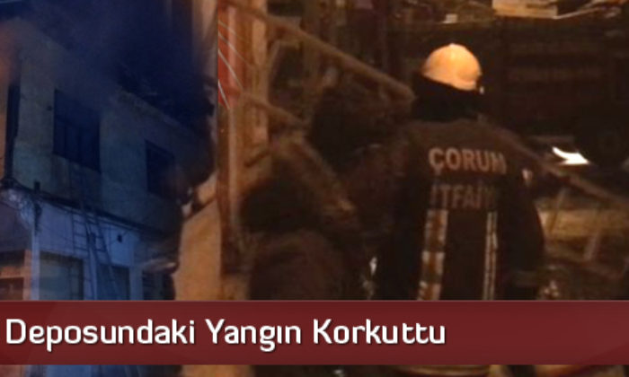 Ayakkabı Deposundaki Yangın Korkuttu