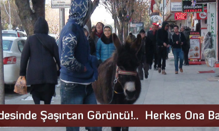 Gazi Caddesinde Şaşırtan Görüntü
