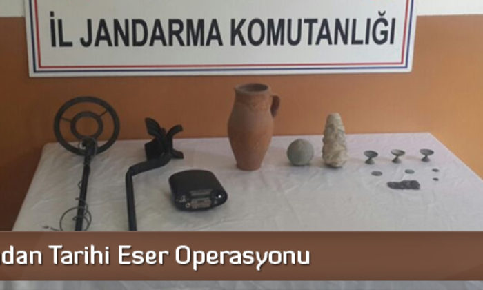Jandarmadan Tarihi Eser Operasyonu
