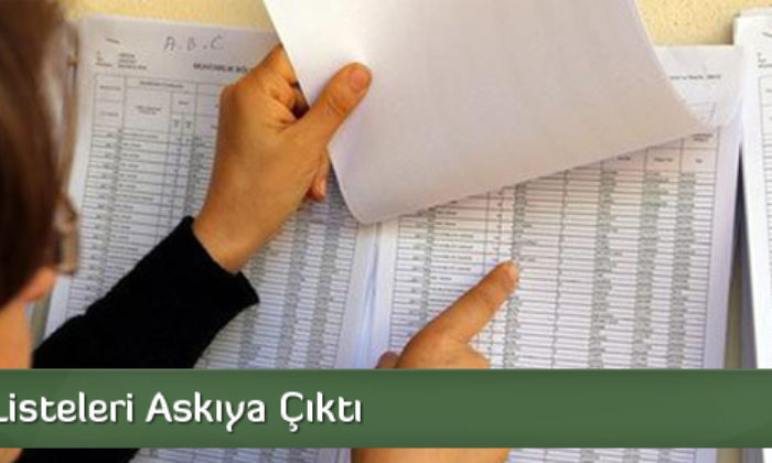 Seçmen Listeleri Askıya Çıktı