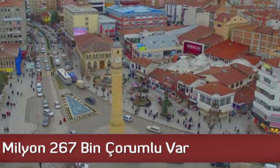 Türkiye 1 Milyon 267 Bin Çorumlu Var