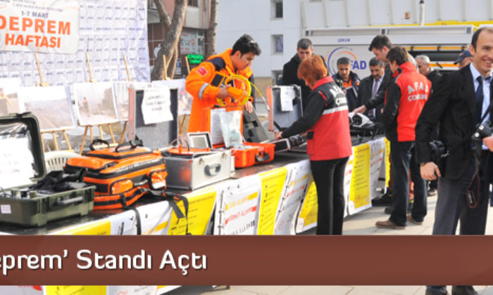 Afad ‘Deprem’ Standı Açtı