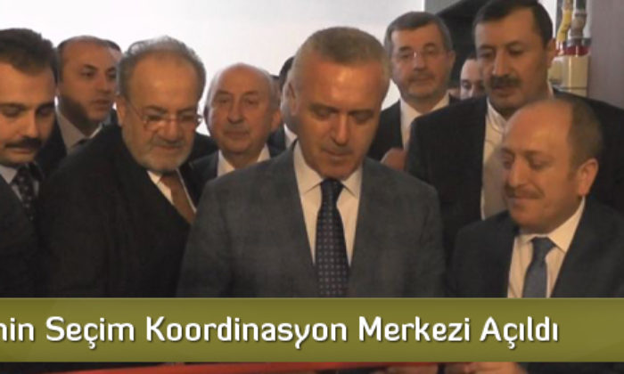 AK Parti’nin Seçim Koordinasyon Merkezi Açıldı