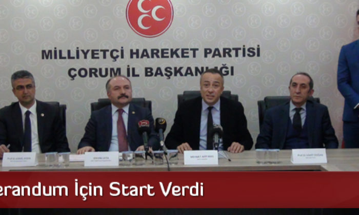 MHP Referandum İçin Start Verdi