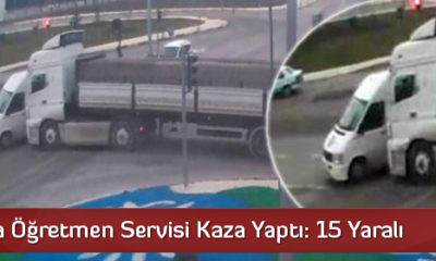 Çorum’da Öğretmen Servisi Kaza Yaptı: 15 Yaralı