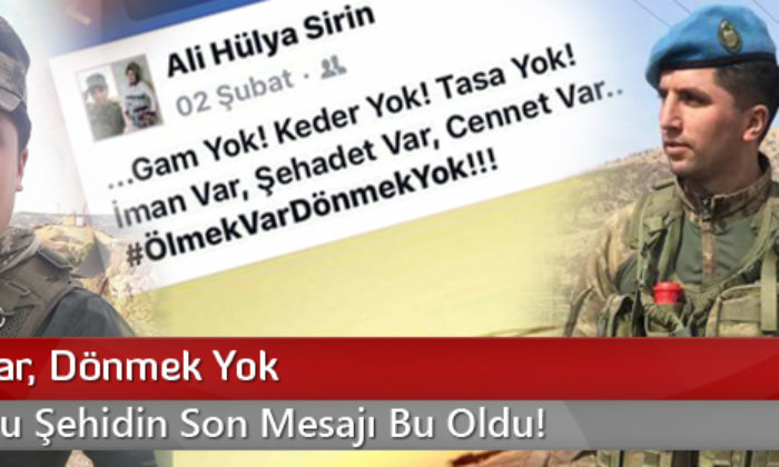 Çorumlu Şehidin Son Mesajı