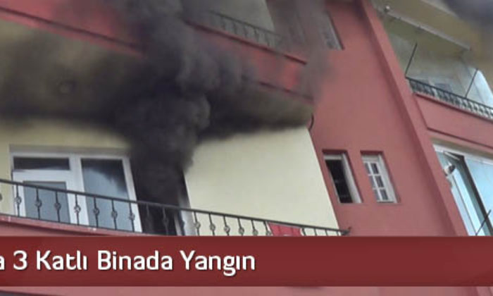 3 Katlı Binada Yangın