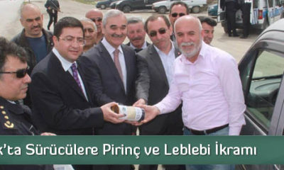 Osmancık’ta Sürücülere Pirinç ve Leblebi İkramı