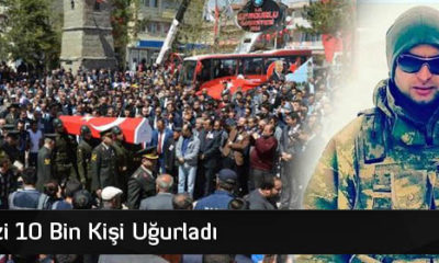 Şehidimizi 10 Bin Kişi Uğurladı