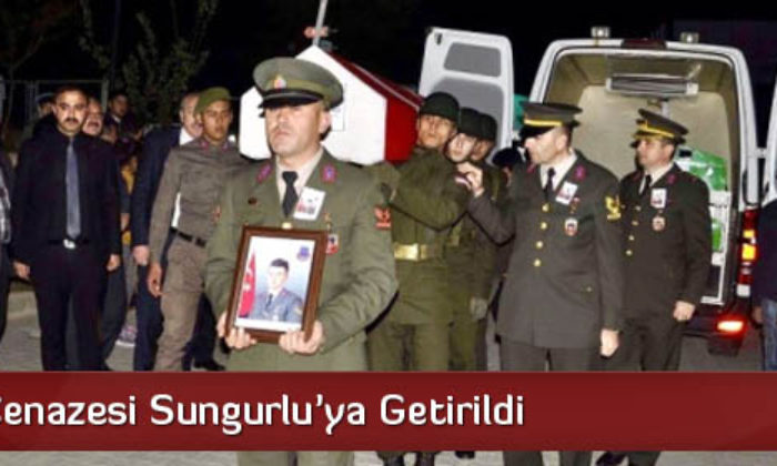 Şehidin Cenazesi Sungurlu’ya Getirildi