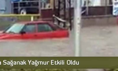 Çorum’da Sağanak Yağmur Etkili Oldu