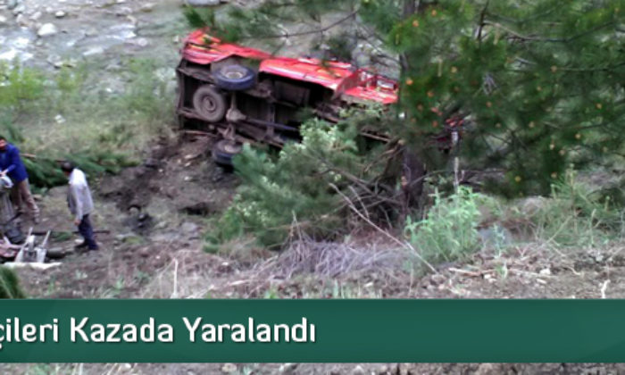 İnşaat İşçileri Kazada Yaralandı