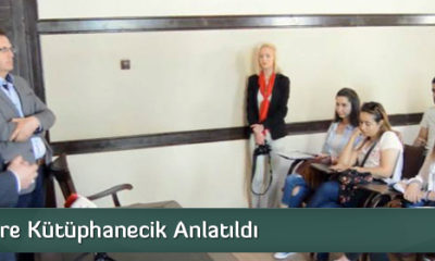 Öğrencilere Kütüphanecik Anlatıldı