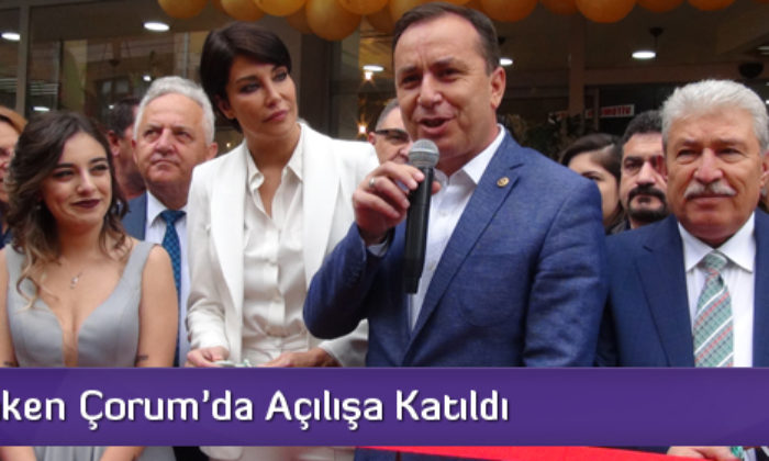 Ünlü Manken Çorum’da Açılışa Katıldı