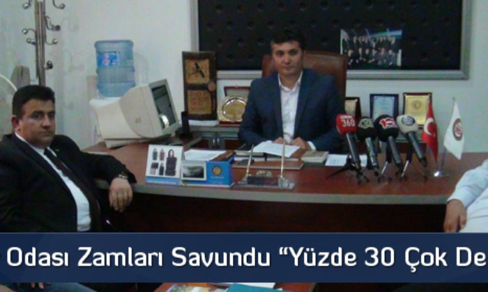 Berberler Odası Zamları Savundu