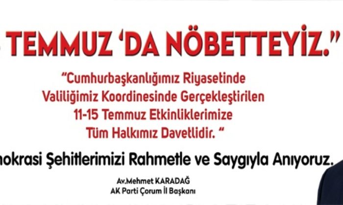 “15 Temmuz’da Nöbetteyiz”