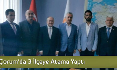 AK Parti Çorum’da 3 İlçeye Atama Yaptı