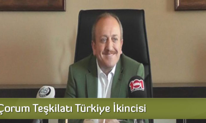 AK Parti Çorum Teşkilatı Türkiye İkincisi!